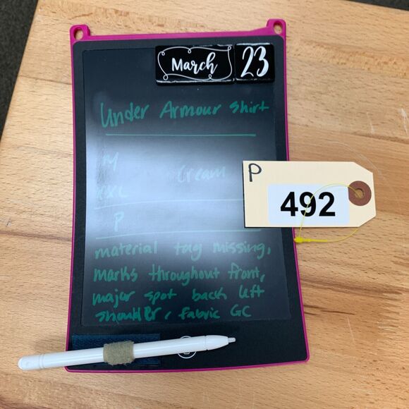 Under Armour Training T Shirt Mens 2XL XXL Cream Short Sleeve HeatGear Athletic - Picture 11 of 12